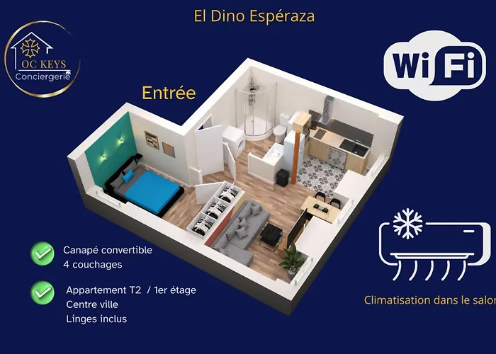 El Dino In Country Cathare*pro*oc Keys011 Apartmán Espéraza